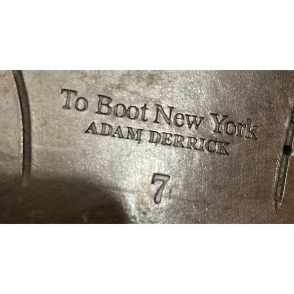 To Boot New York Adam Derrick Mens Size 7 Brown Leather oxyford Dress Shoes
