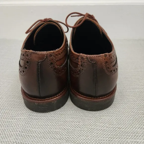 To Boot New York brown size 10 oxford leather wingtip brogue dress shoes men