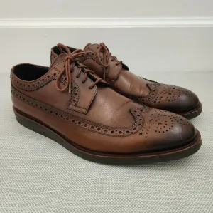 To Boot New York brown size 10 oxford leather wingtip brogue dress shoes men
