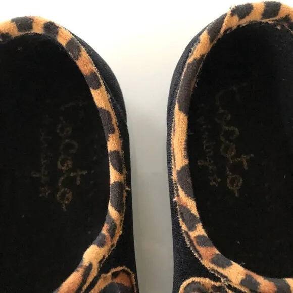 Tocoto Vintage Black Velvet Mary Jane Shoes
