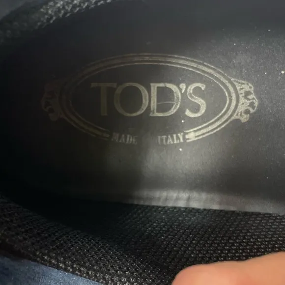 Tod’s Blue Suede Color block Sneakers Size 10.5