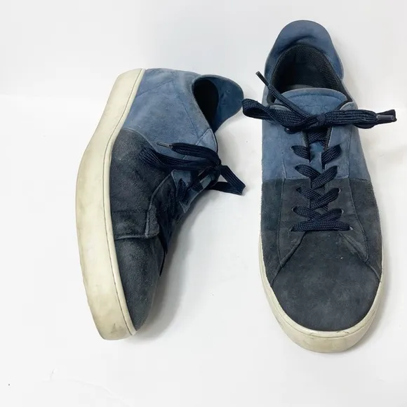 Tod’s Blue Suede Color block Sneakers Size 10.5