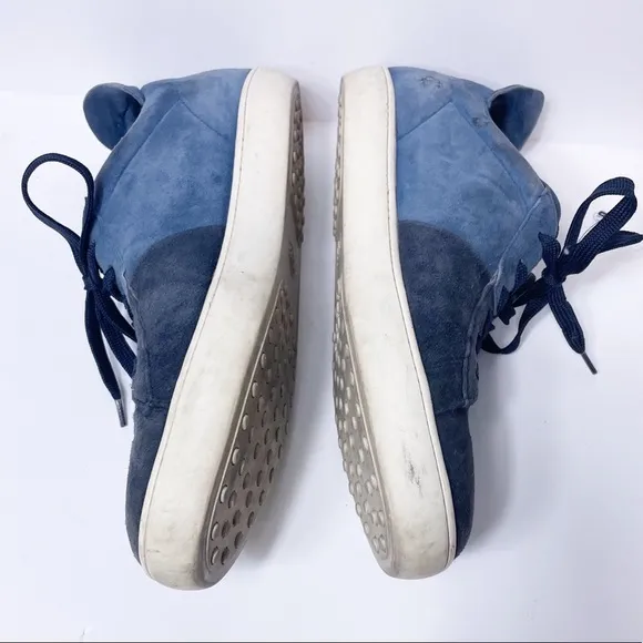 Tod’s Blue Suede Color block Sneakers Size 10.5