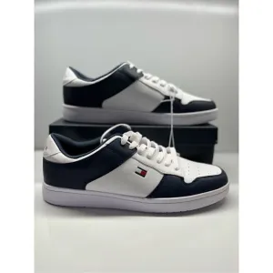 Tommy Hilfiger Men's Lyree Fashion Sneaker Shoes Size 12, Navy/White