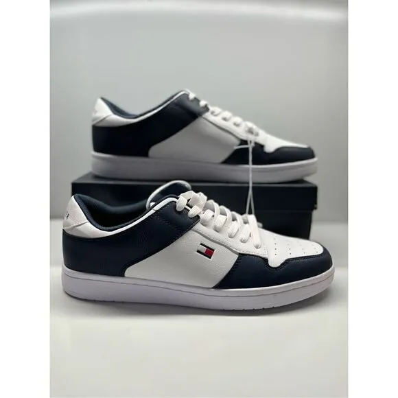 Tommy Hilfiger Men's Lyree Fashion Sneaker Shoes Size 12, Navy/White