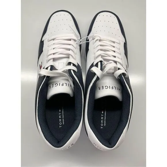 Tommy Hilfiger Men's Lyree Fashion Sneaker Shoes Size 12, Navy/White