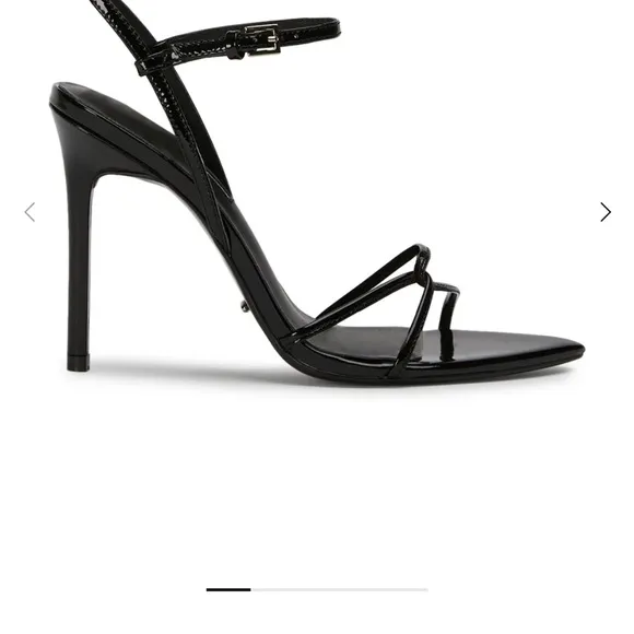 Tony Bianco Maya Elegant Black Strappy Heels patent