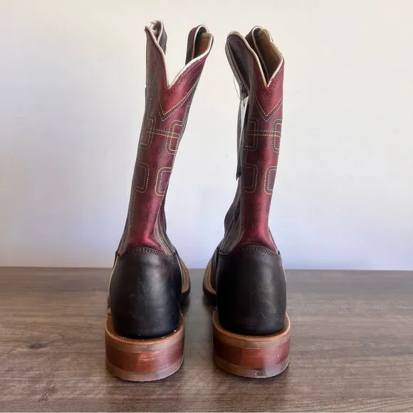 Tony Lama Atchison Women's Square Toe Cowboy Boot Size 8.5 #242991