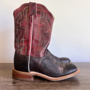 Tony Lama Atchison Women's Square Toe Cowboy Boot Size 8.5 #242991
