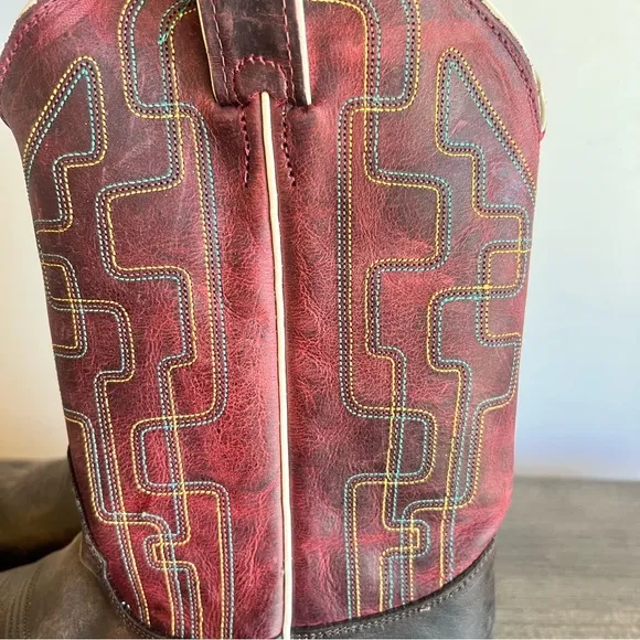 Tony Lama Atchison Women's Square Toe Cowboy Boot Size 8.5 #242991