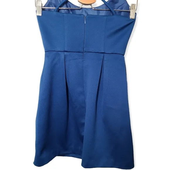 Topshop Scoop Cross Strap Back Prom Dress