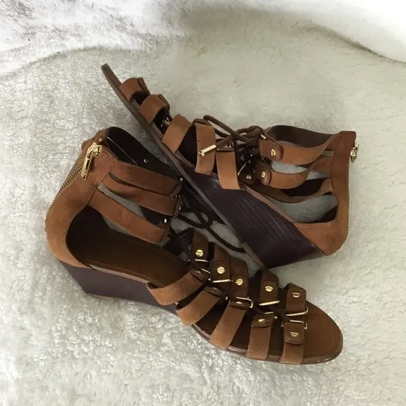 Tory Burch Brown Wedges