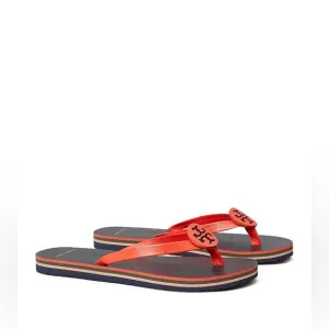 Tory Burch Minnie Logo Flip Flops, 5, NWB