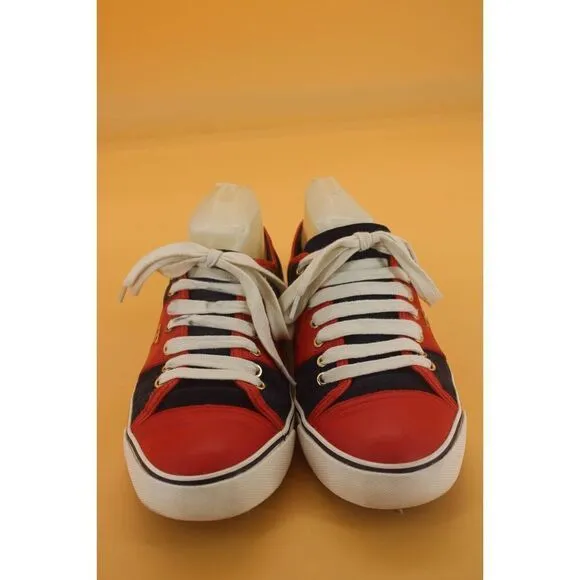 Tory Burch Red Blue Sneakers | Color: Blue/Red | Size: 10