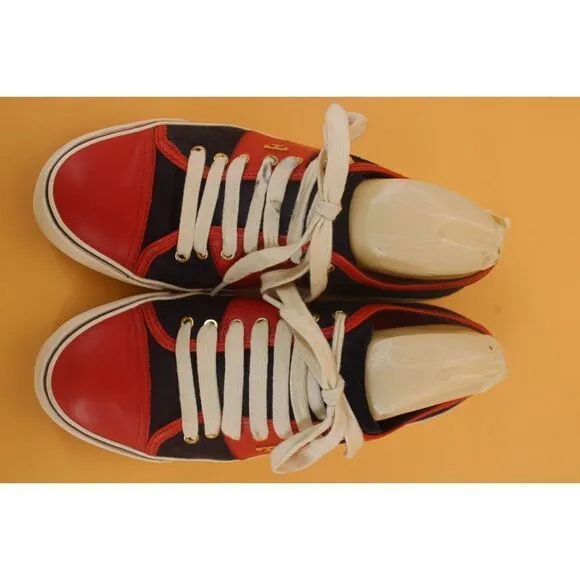 Tory Burch Red Blue Sneakers | Color: Blue/Red | Size: 10