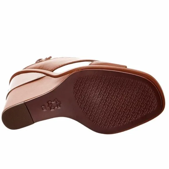 Tory Burch Tan New Gabrielle Leather Sandals Wedges