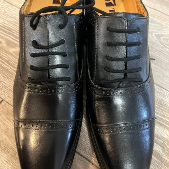 TOTO Men's Height Increase Dress Shoes Size 240 Black Elevator Oxford Lace