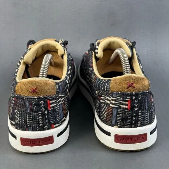 Twisted X Men's sneaker shoes , Moc Toe, Black Multi size 9