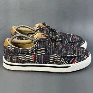 Twisted X Men's sneaker shoes , Moc Toe, Black Multi size 9