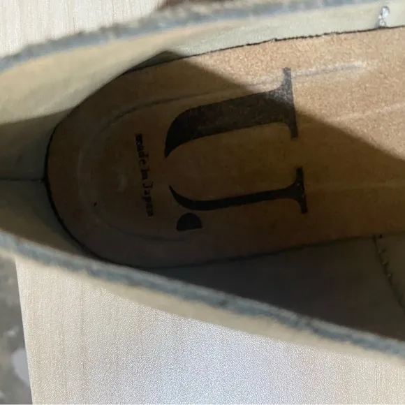 U-Dot Suede Leather Loafers Made In Japan size 9 Tan Pink Horse Bit Old Money