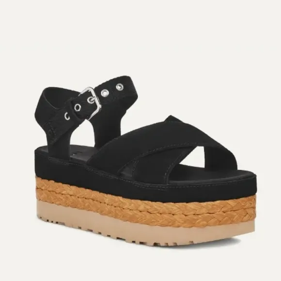 UGG Aubrey Ankle Strappy Flatform Sandals Sz-9.5