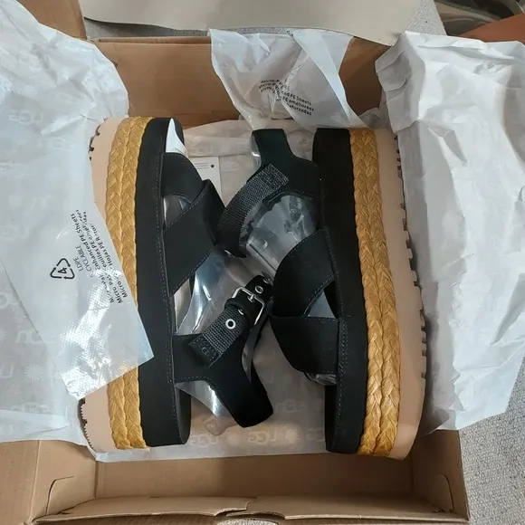 UGG Aubrey Ankle Strappy Flatform Sandals Sz-9.5