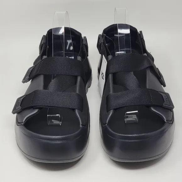 UGG Black Stratus Plataform Strappy Sandals 1153078 Men's Size 11 New