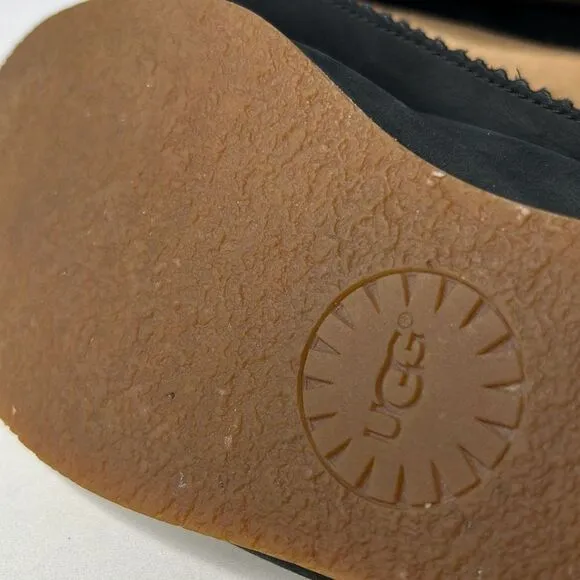 UGG Black Suede Flats Shoes 8.5