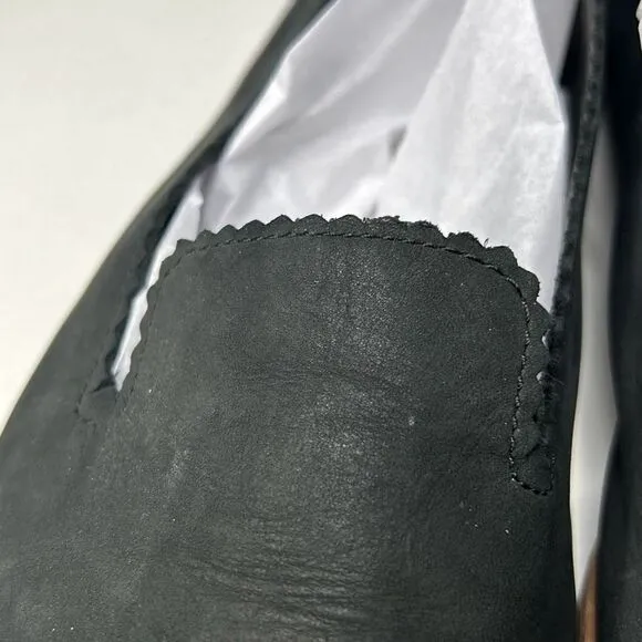UGG Black Suede Flats Shoes 8.5