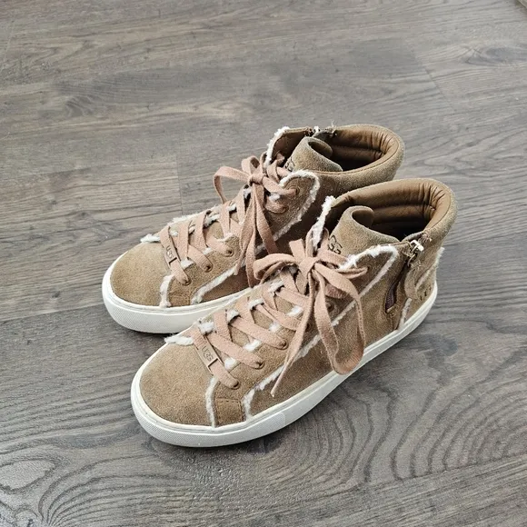 UGG Olli Heritage Brown Suede High-Top Sneakers