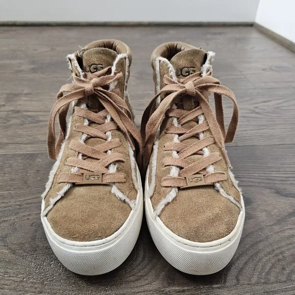 UGG Olli Heritage Brown Suede High-Top Sneakers