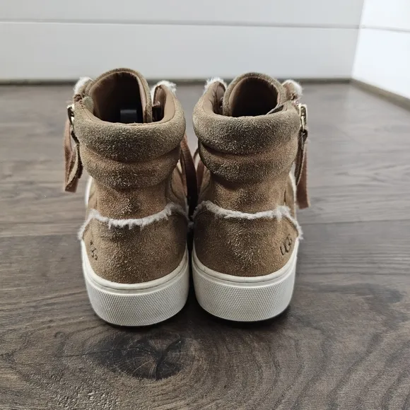 UGG Olli Heritage Brown Suede High-Top Sneakers
