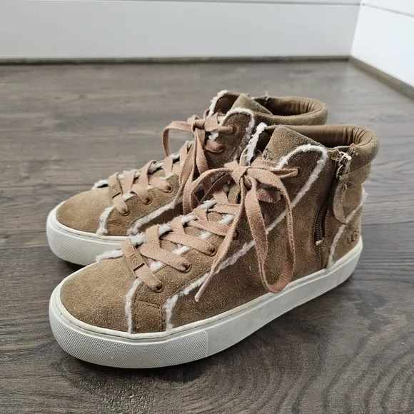 UGG Olli Heritage Brown Suede High-Top Sneakers