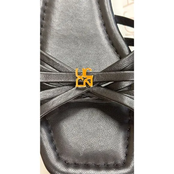 ULLA JOHNSON  Althea Cage Slide Shoes in Black NWB Size 39
