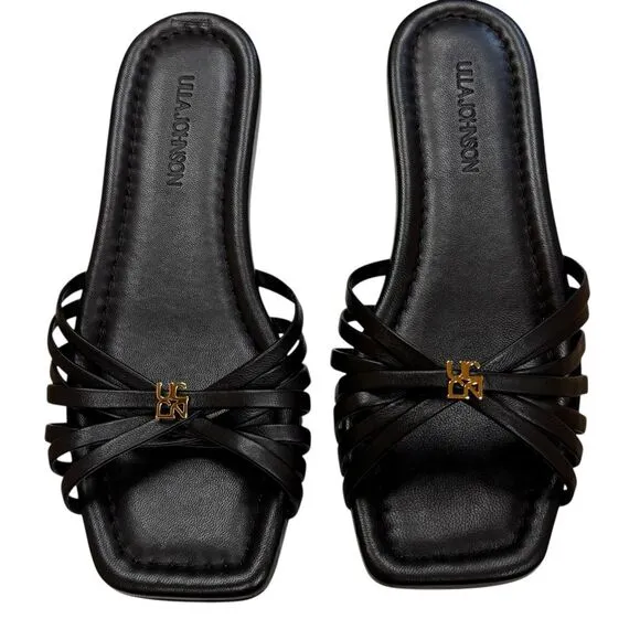 ULLA JOHNSON  Althea Cage Slide Shoes in Black NWB Size 39