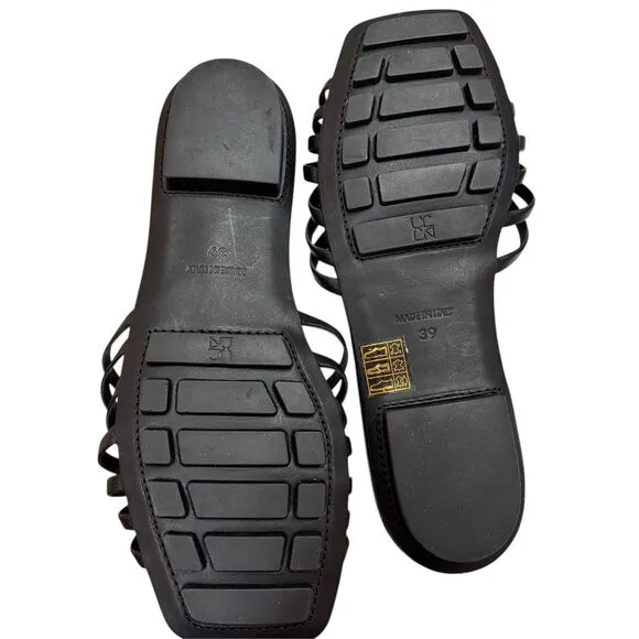 ULLA JOHNSON  Althea Cage Slide Shoes in Black NWB Size 39