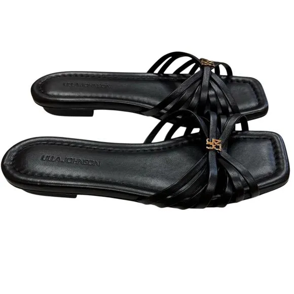 ULLA JOHNSON  Althea Cage Slide Shoes in Black NWB Size 39