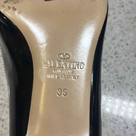 Valentino Black Bow Heels Size 36