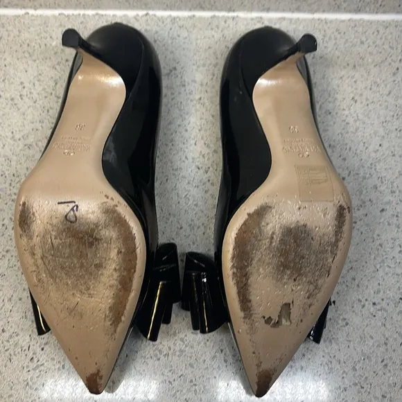 Valentino Black Bow Heels Size 36