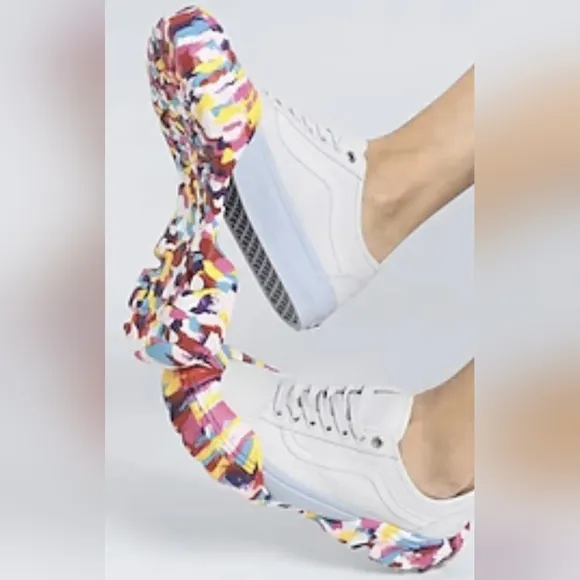Vans Old Skool Tape Rainbow Swirl Grey Swap Soles Tapered Modular Sneakers 7.5