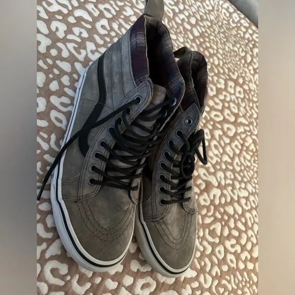 VANS Sk8-hi MTE Pewter/Plaid scotchgard sneakers