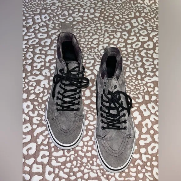 VANS Sk8-hi MTE Pewter/Plaid scotchgard sneakers