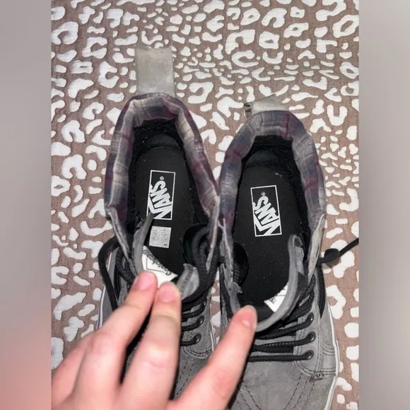 VANS Sk8-hi MTE Pewter/Plaid scotchgard sneakers