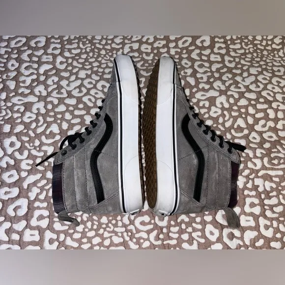VANS Sk8-hi MTE Pewter/Plaid scotchgard sneakers