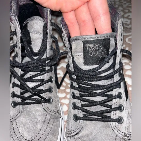VANS Sk8-hi MTE Pewter/Plaid scotchgard sneakers