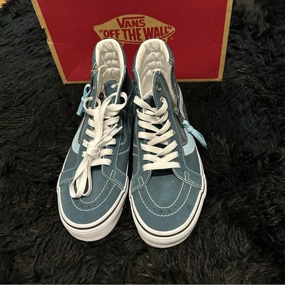 VANS Sk8-hi Top reissue lace up zippered shoes sneakers mens 5.5 new