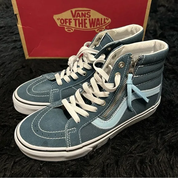 VANS Sk8-hi Top reissue lace up zippered shoes sneakers mens 5.5 new