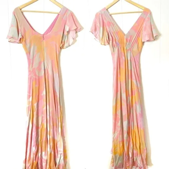 Veda Dress NWOT Corazon Crepe Dress Maxi Dress in Palma New Size Small New S