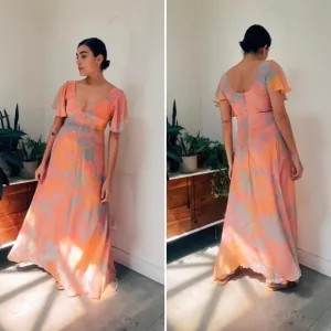 Veda Dress NWOT Corazon Crepe Dress Maxi Dress in Palma New Size Small New S