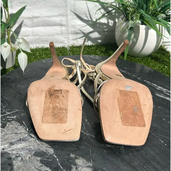 Veronica Bear Abriella suede 100mm sandals$350.00* • Out of stock • size 6.5
